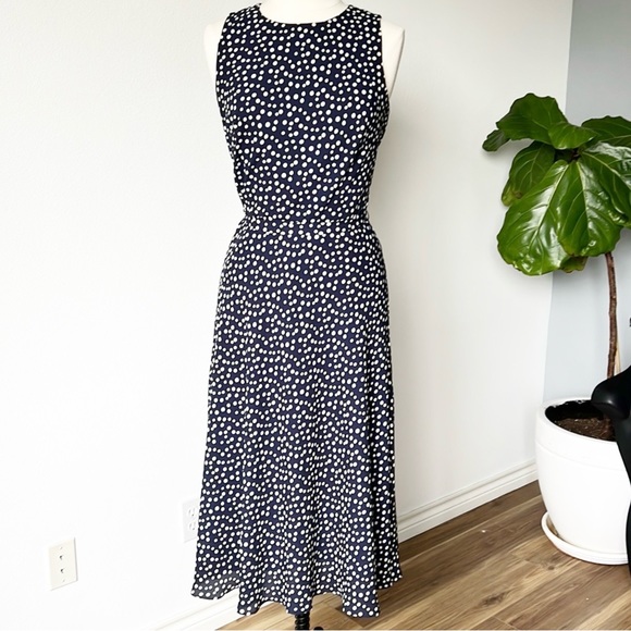 Lauren Ralph Lauren Polka Dot MIDI Dress - Picture 14 of 14